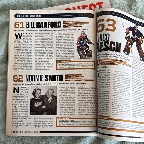 Hockey Book Collection: Top 100 Goalies of All Time, The Toughest I Ever Faced - Picture 10 of 11